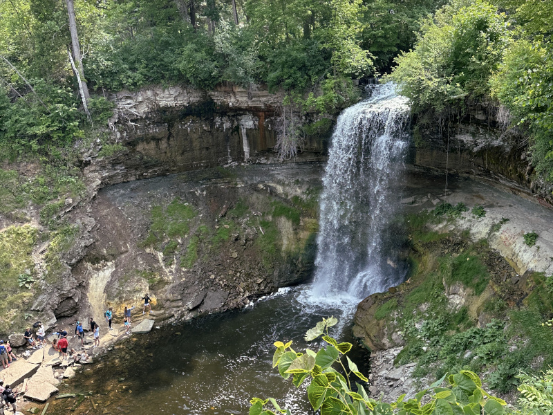 Trip to Minnehaha Falls in Minnehaha Regional Park